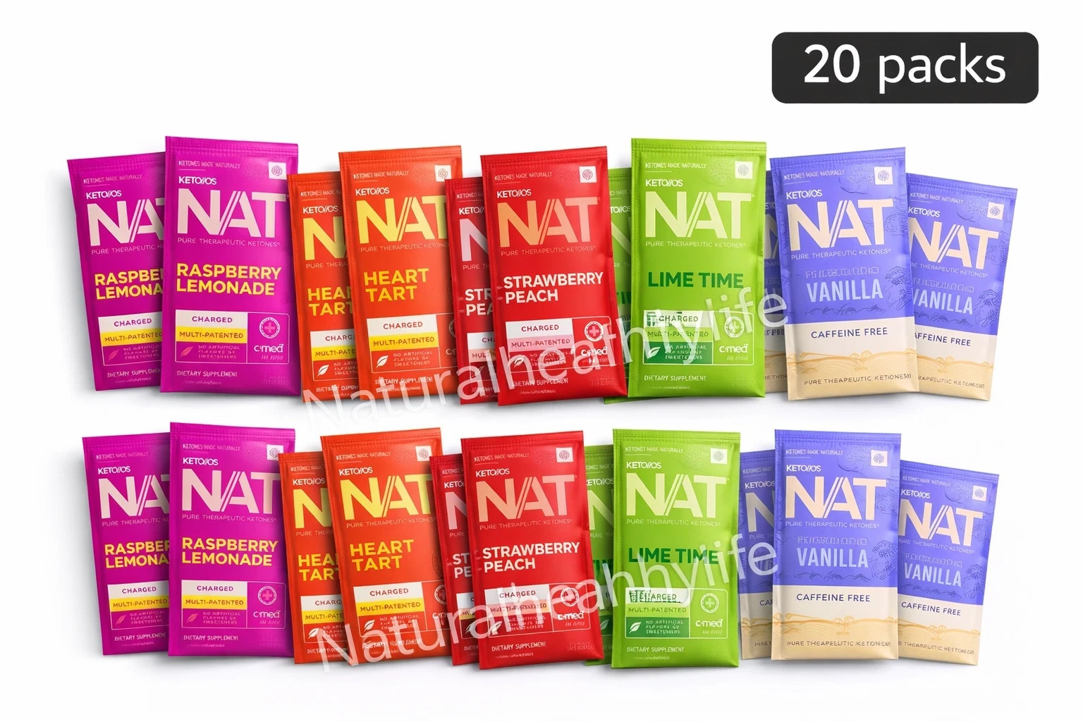 Pruvit KETONES Keto OS NAT 20 Packs Charged /Free Shipping /Exp 2027+ Pruvit KETONES Keto OS NAT 20 Packs Charged /Free Shipping /Exp 2027+