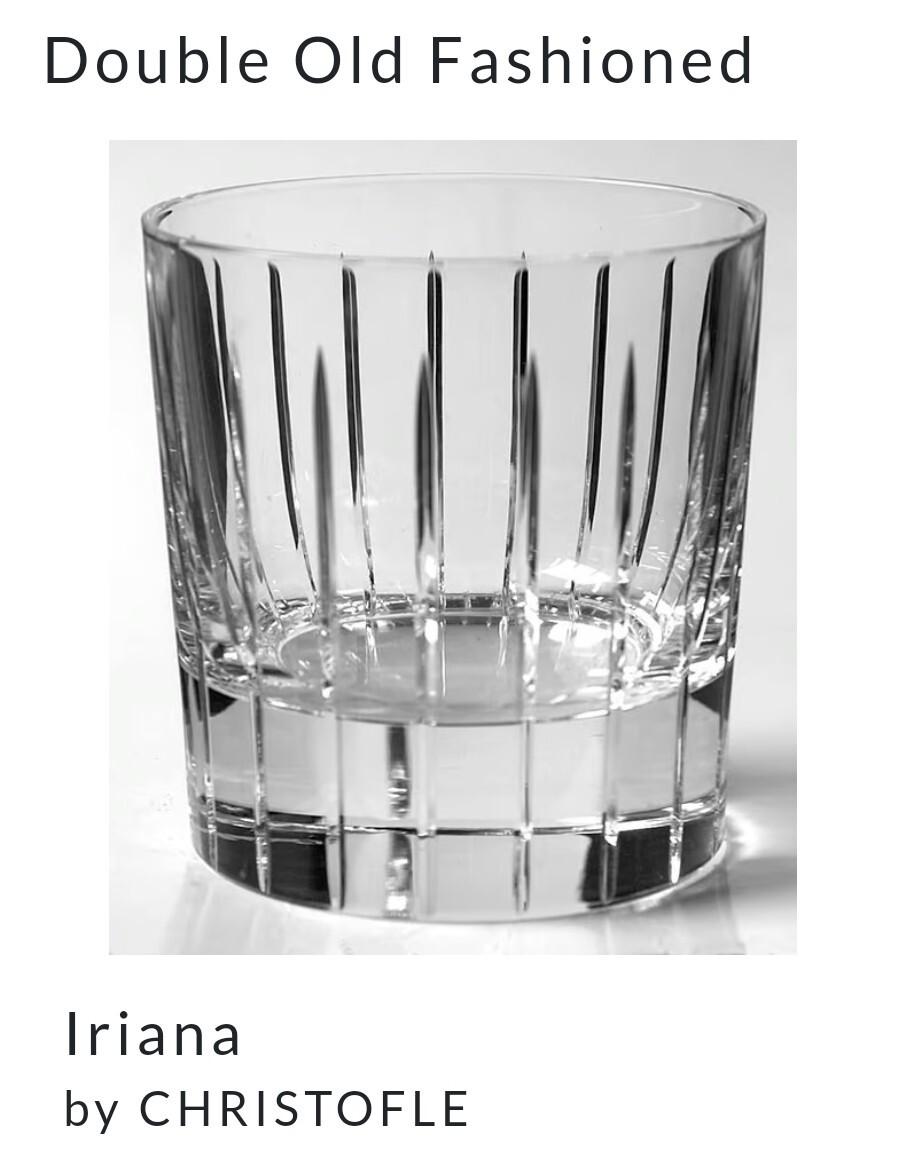 Christofle Iriana Discontinued old fashion crystal glass Excellent Christofle Iriana Discontinued old fashion crystal glass Excellent