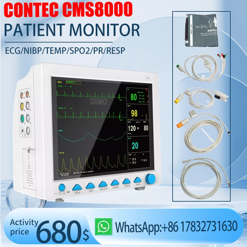 CONTEC CMS8000 Patient Monitor 12.1 inch 6-parameter Vital Sign Patient Monitor