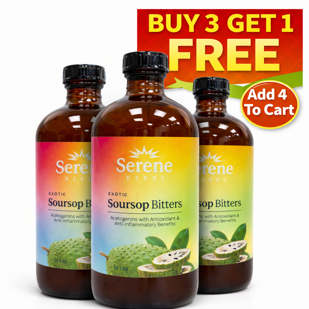 Soursop Bitters Pure 16 oz  100% Natural Detox Herb - 1 Bottle