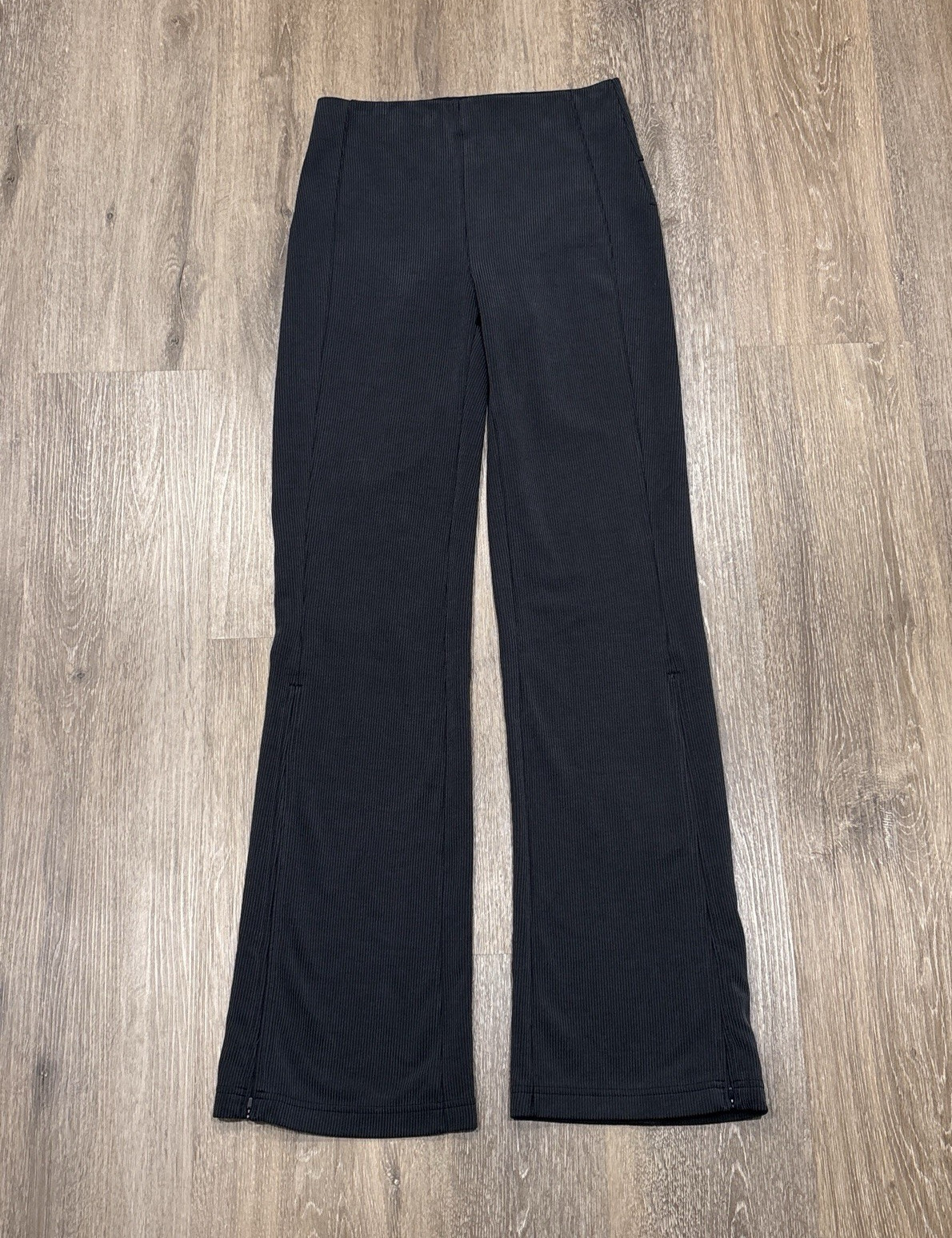 Lululemon Brushed Softstreme Ribbed Zip Flared Pant 32.5\
