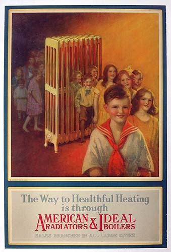 Original 1926 American Poster American Radiators