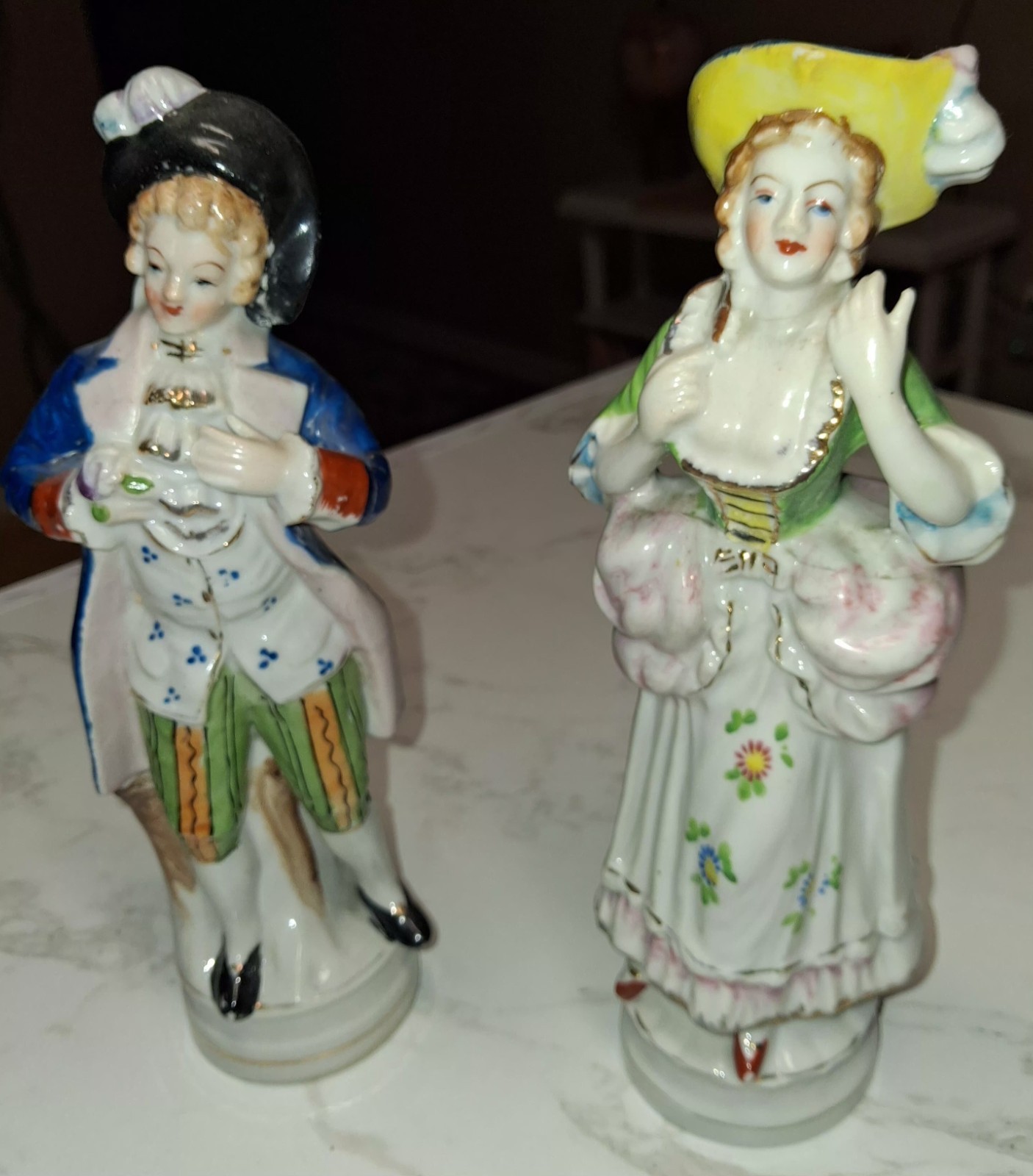 Early American Figuriness Man & Woman Vintage