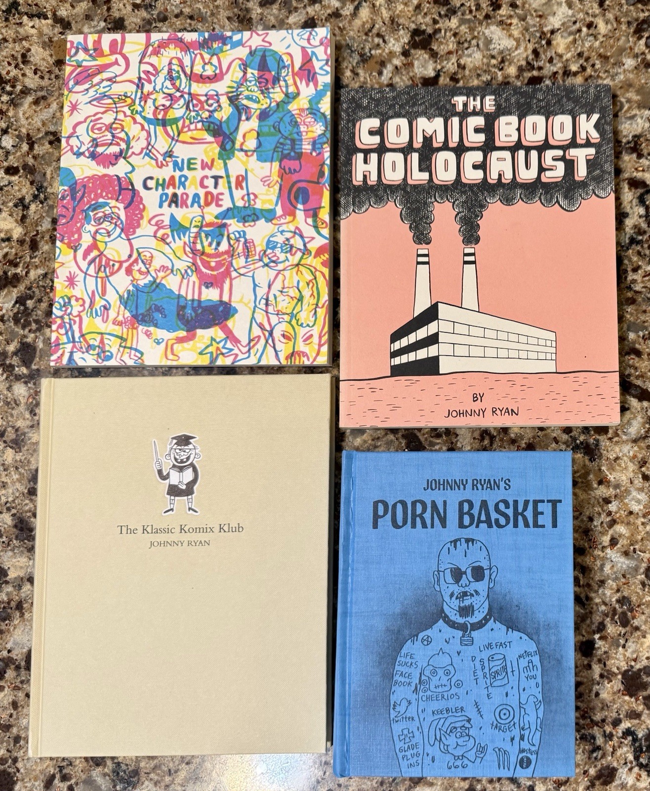 • Johnny Ryan BIG Set/Lot of 5 HTF/RARE Books •