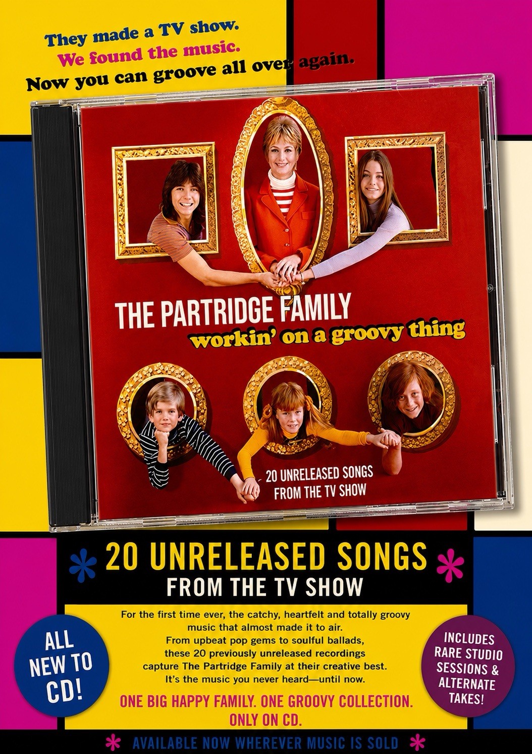 THE PARTRIDGE FAMILY * Workin' On A Groovy Thing CD * unreleased THE PARTRIDGE FAMILY * Workin' On A Groovy Thing CD * unreleased