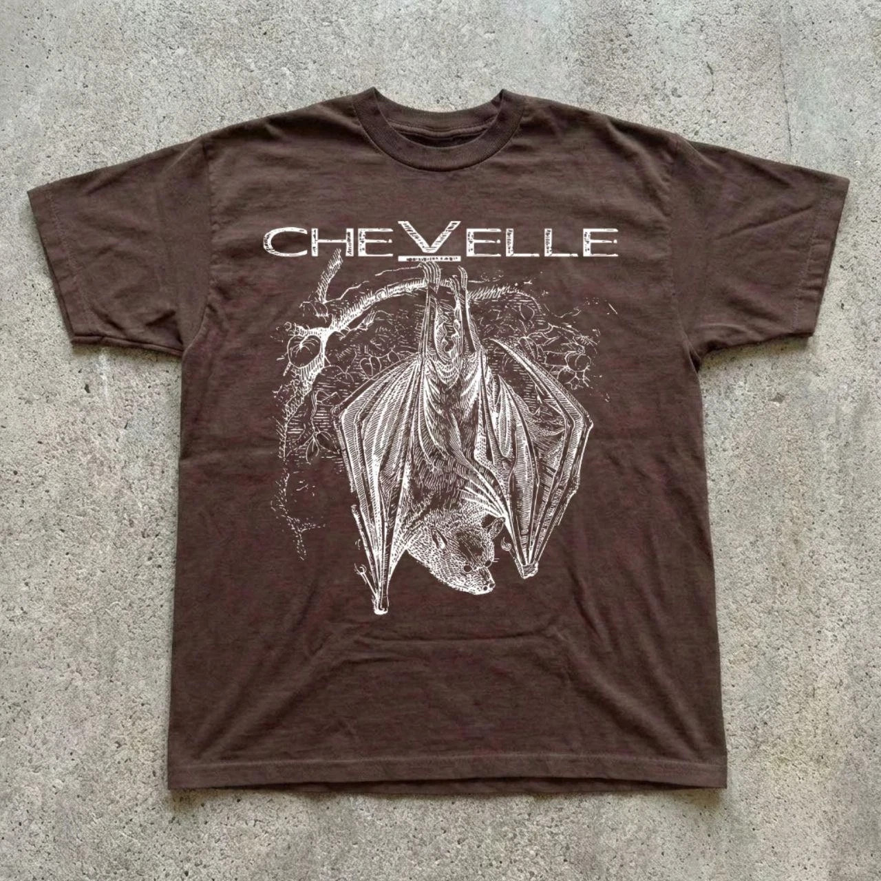 Chevelle Bat Graphic Rock band Dark Chocolate Basic T shirt S-5XL