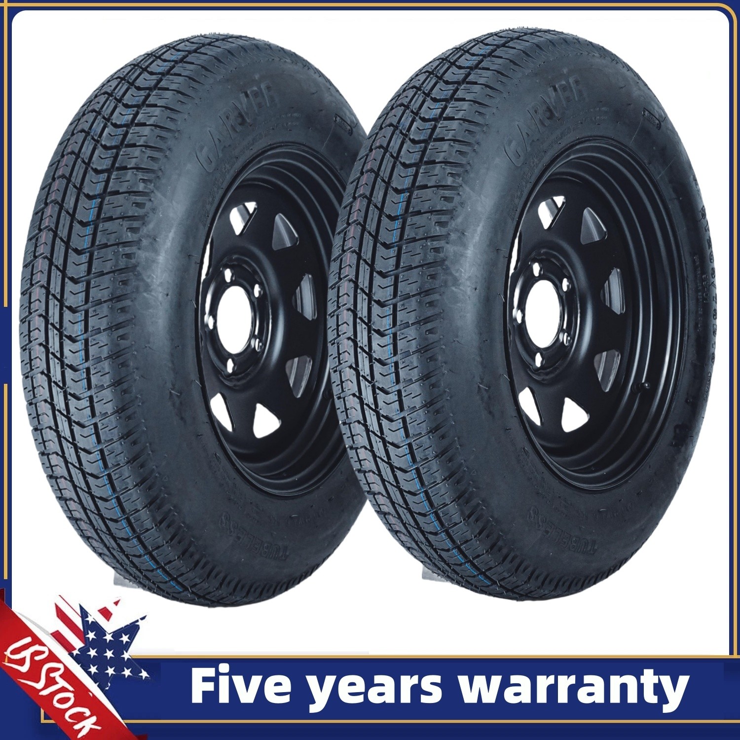 2-Pack Trailer Tire On 13