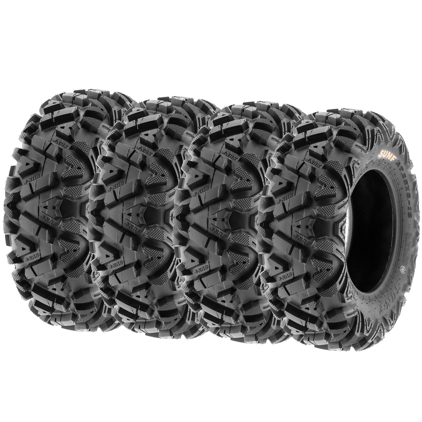 4PCS SunF 27x9-12 27x9x12 Quad ATV UTV SxS Tires 6 Ply All Terrain Tubeless A033