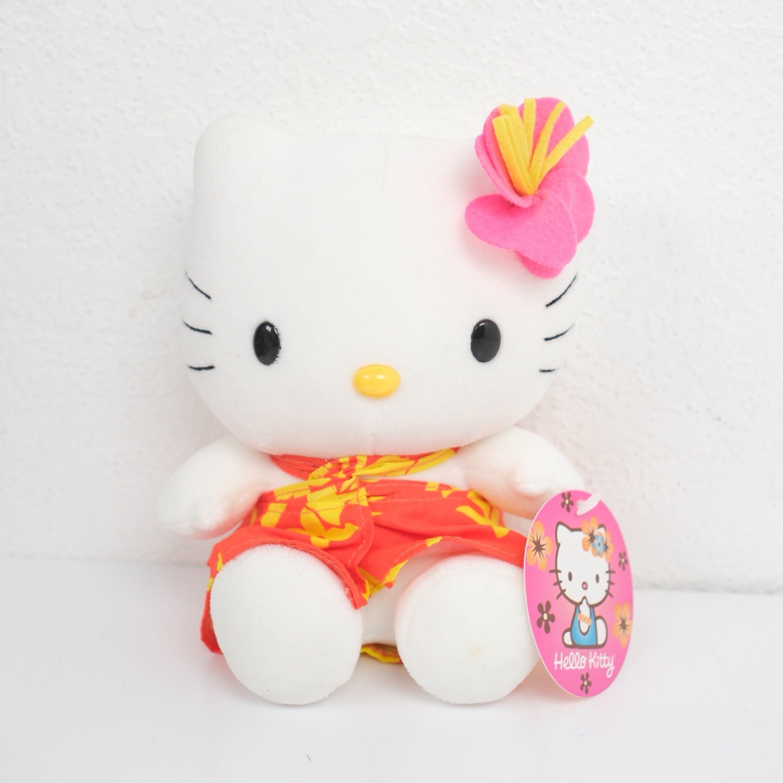 VTG 2005 Sanrio Hello Kitty Hawaii Summer Plush 6\ VTG 2005 Sanrio Hello Kitty Hawaii Summer Plush 6\