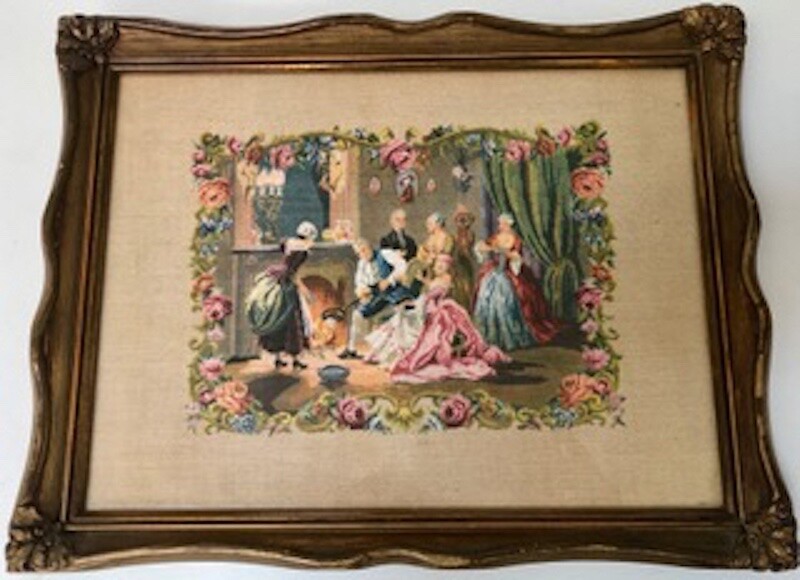 Rare Antique Matching Victorian Era Framed Tapestries - Circa 1930’s Rare Antique Matching Victorian Era Framed Tapestries - Circa 1930’s