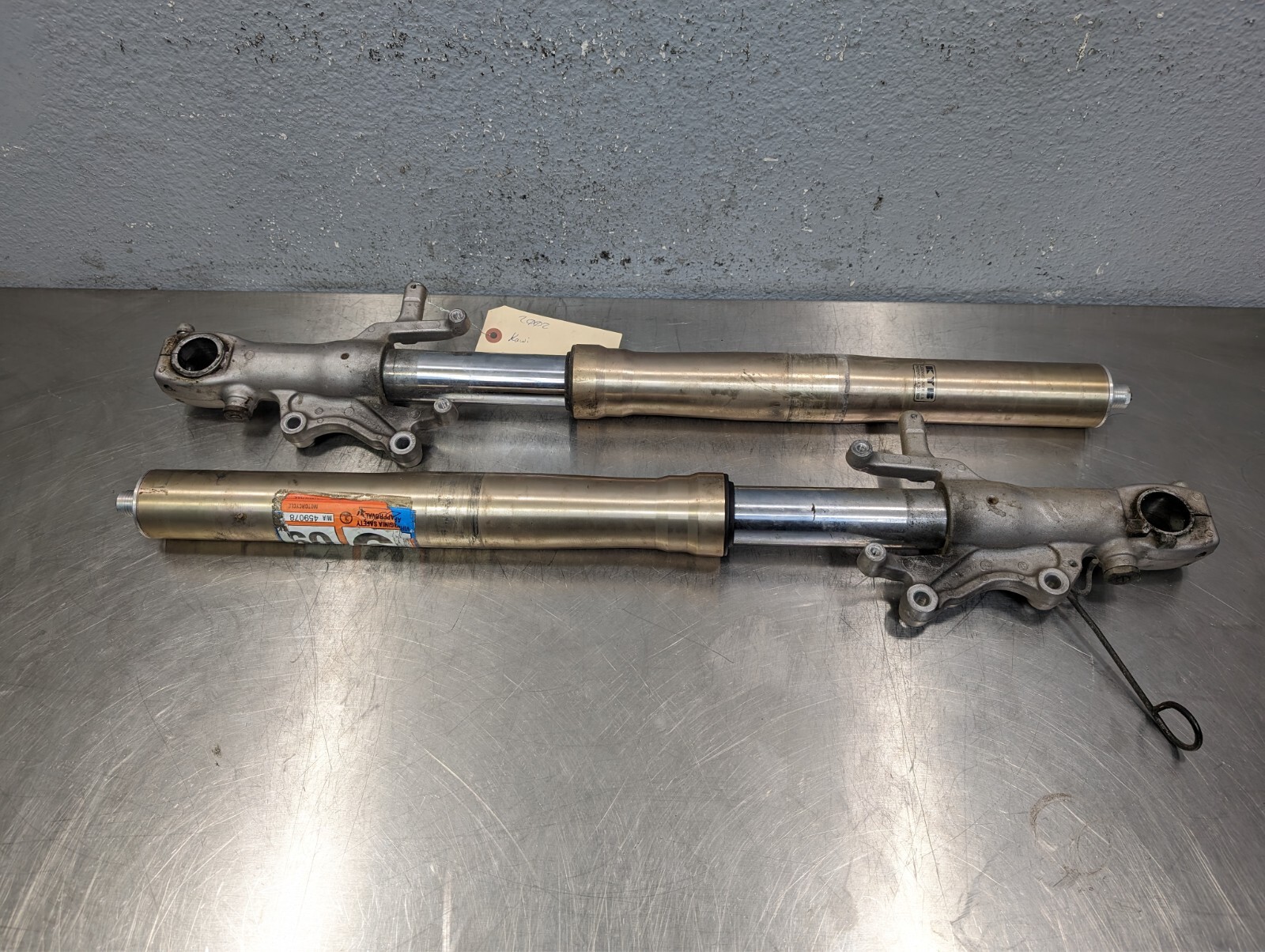 1996-2003 Kawasaki Ninja ZX7R OEM Front Forks Suspension Damper Tubes