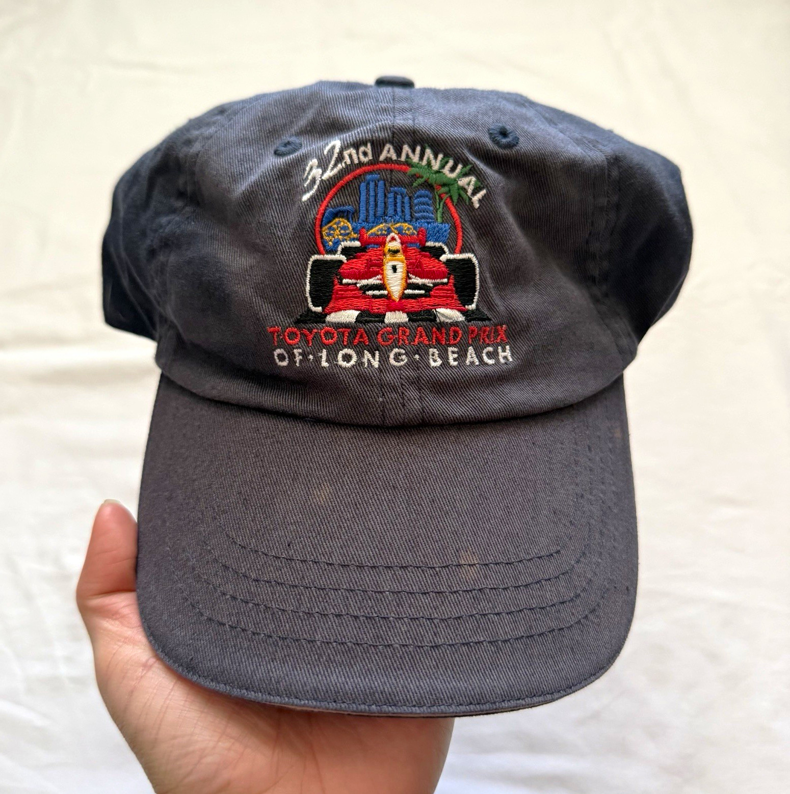 Vintage 2000s Y2K Toyota Grand Prix Long Beach 32nd Annual Racing Baseball Cap Vintage 2000s Y2K Toyota Grand Prix Long Beach 32nd Annual Racing Baseball Cap
