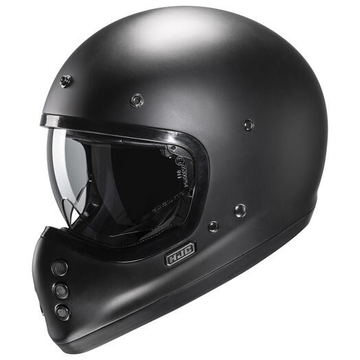 HJC Adult\'s V60 Motorcycle Helmet - Semi-Flat Black - 2XL - 0891-0135-08