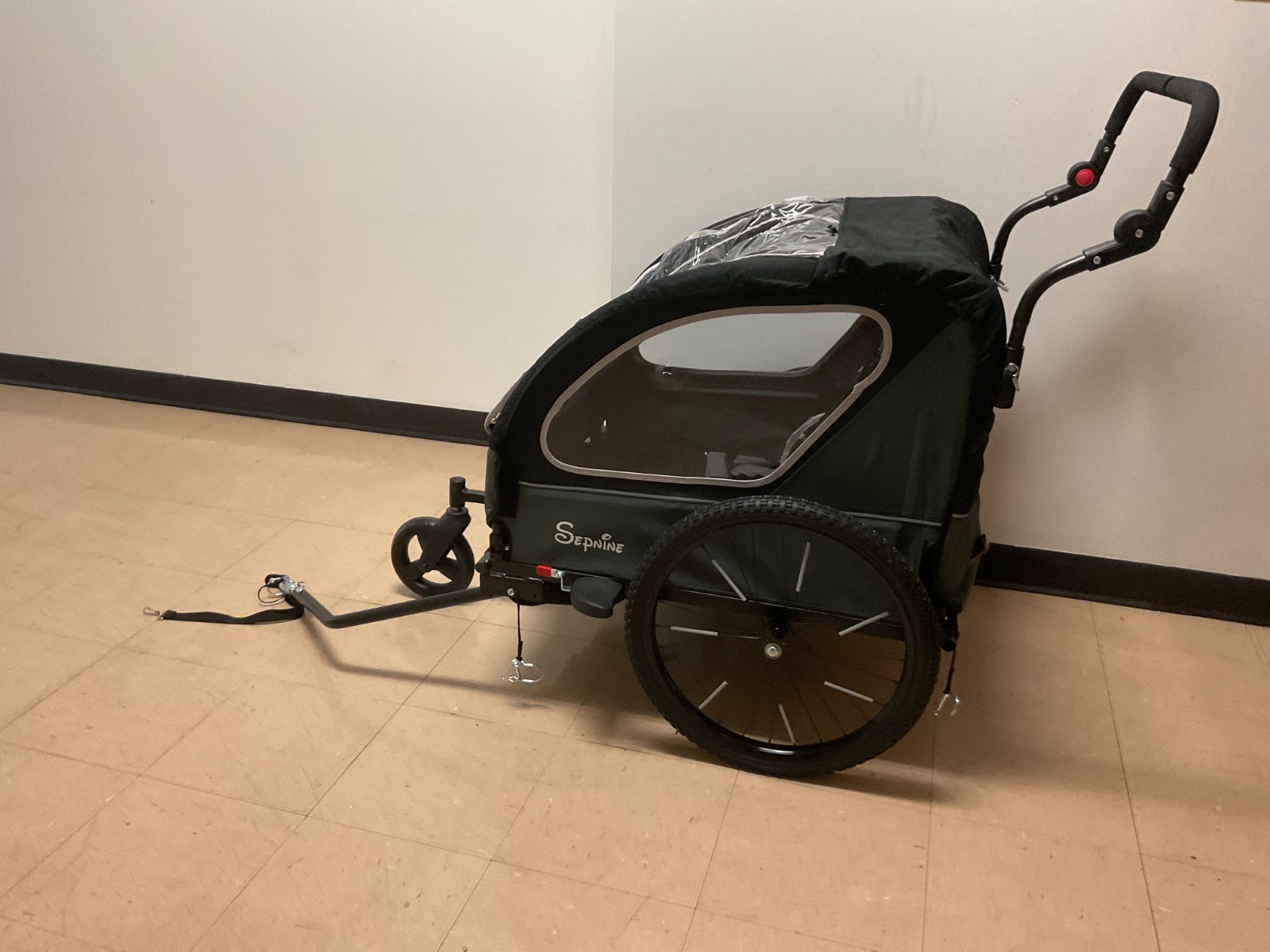 2-Seat Kid Bicycle Trailer -large size-new and open box 2-Seat Kid Bicycle Trailer -large size-new and open box