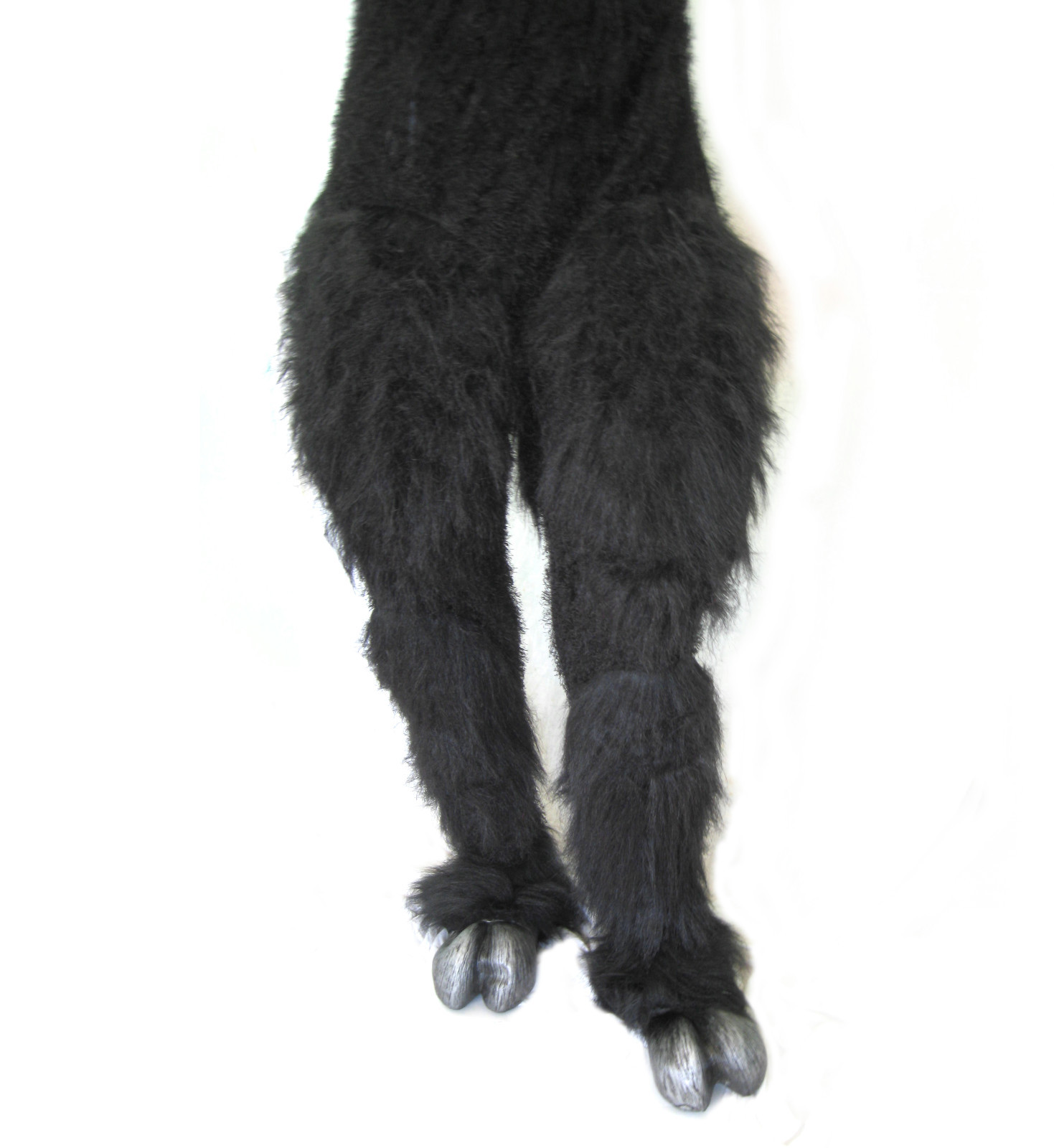 Legs & Hooves Black Hairy Pants & Feet Beast Adult Zagone Halloween Costume