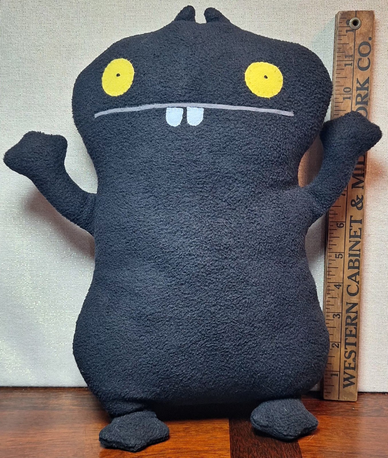 Rare 2006 Vintage Uglydoll Secret Mission Black Babo Plush 12\ Rare 2006 Vintage Uglydoll Secret Mission Black Babo Plush 12\