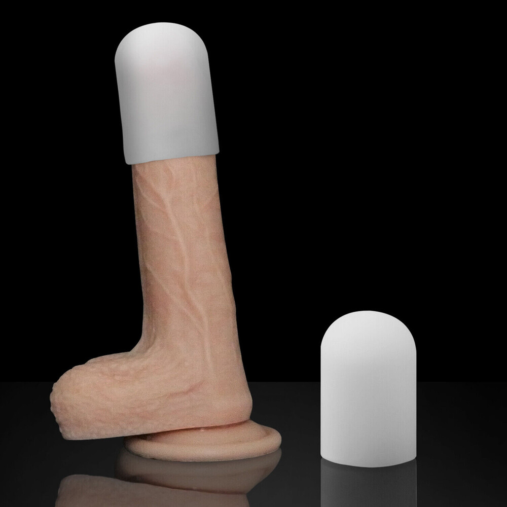 2PCS Set Penis Silicone Sleeve for Extender Stretcher Max Vacuum Enlargement USA