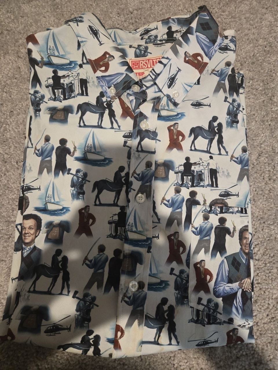 RSVLTS Step Brothers Road to Catalina Shirt Men XL Kunuflex Button Up