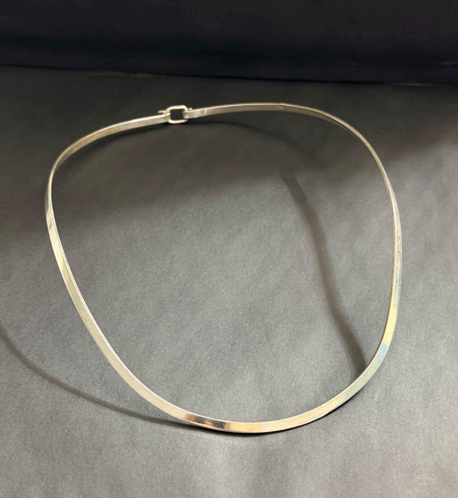 Vintage Sterling Silver Collar Choker Necklace Mexico .925 beautiful Vintage Sterling Silver Collar Choker Necklace Mexico .925 beautiful