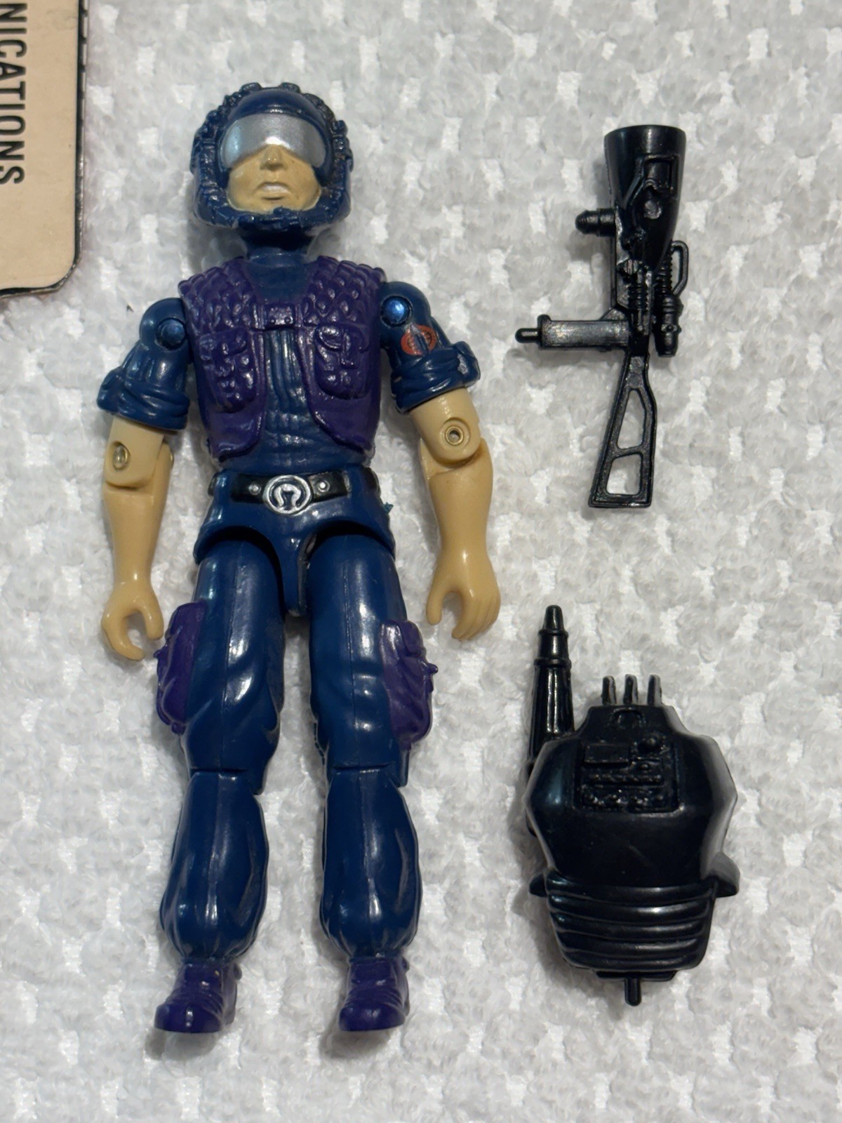 Vintage 1985 Cobra Tele Viper G.I. GI Joe v1 100% Complete Figure 3.75 ARAH Lot