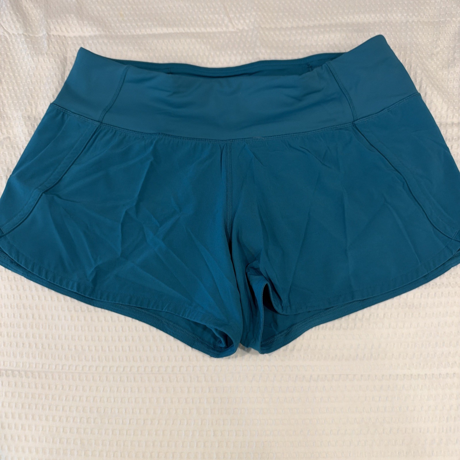 🌼Lululemon Speed Up Shorts🩱Size 6🩱Teal Blue🩱Ins 4” Excellent Cond.