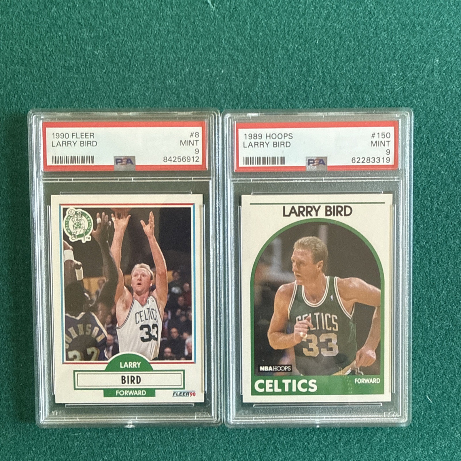 1989/1990 Fleer/Hoops Larry Bird #150/#8 PSA 9 LOT 1989/1990 Fleer/Hoops Larry Bird #150/#8 PSA 9 LOT