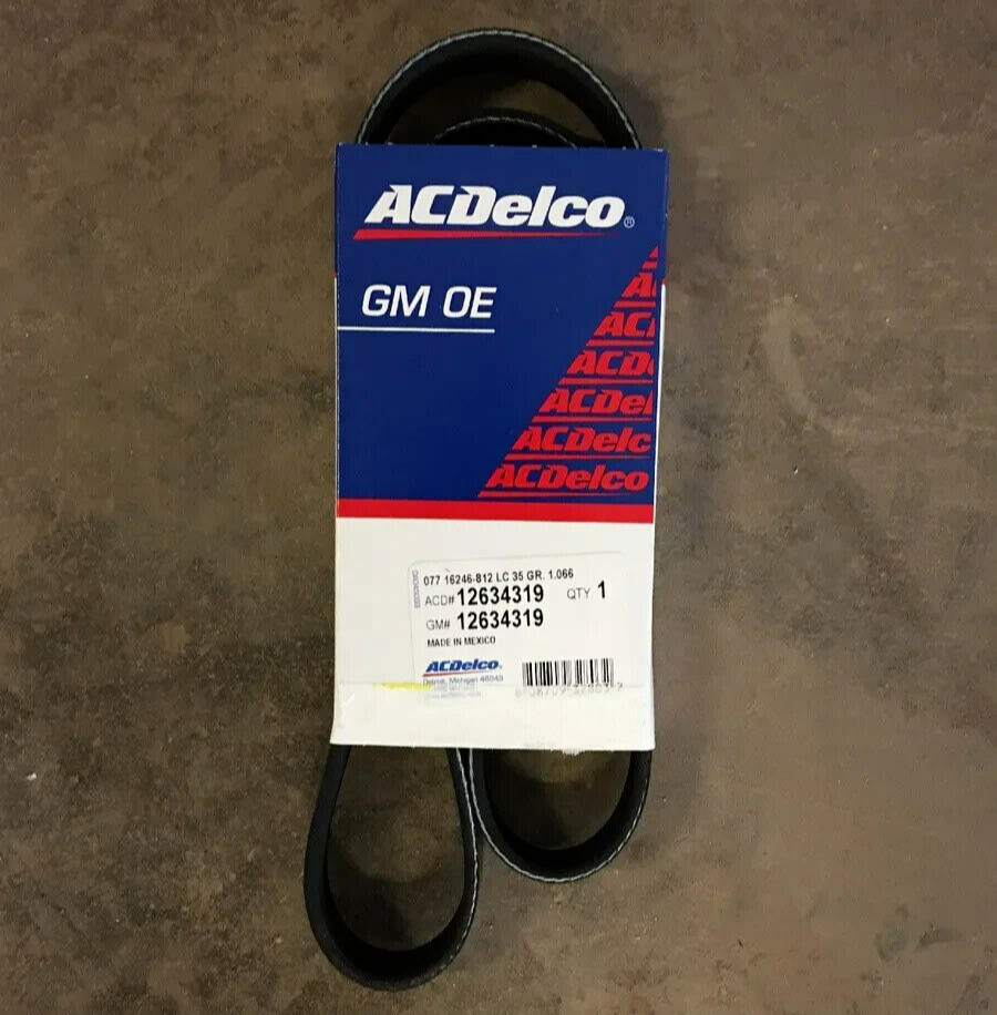 NEW GENUINE GM A/C Serpentine Belt 12634319 NEW GENUINE GM A/C Serpentine Belt 12634319