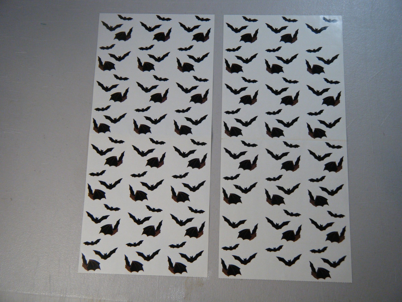Mrs. Grossman\'s Halloween Black Bats Scrapbooking Stickers Set 16 Strips 1994 Mrs. Grossman\'s Halloween Black Bats Scrapbooking Stickers Set 16 Strips 1994
