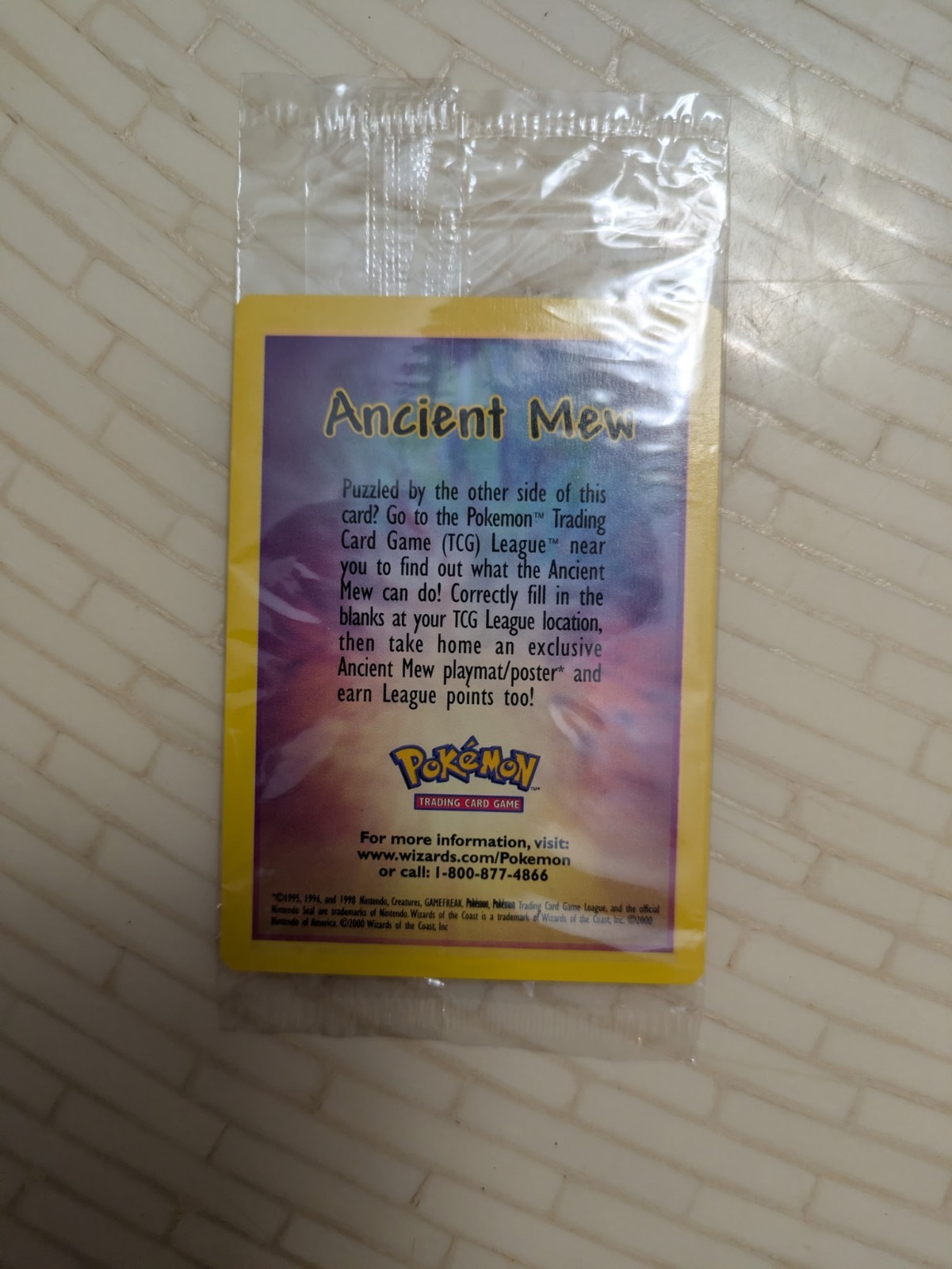 Pokémon Ancient Mew Promo 2000 English TCG - Ancient Mew Details Card