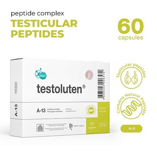 Testoluten A13 – Male Reproductive Support – 60 Capsules
