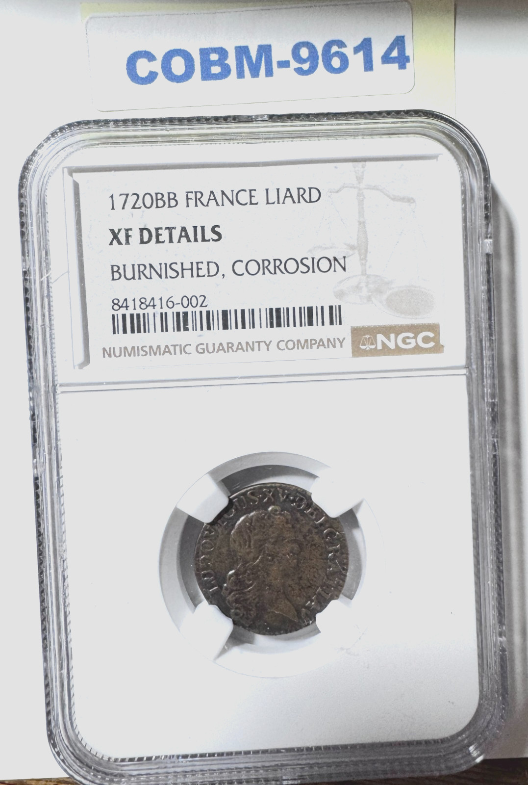 1720BB France Liard NGC XF Details Burnished, Corrosion, Cool COBM-9614