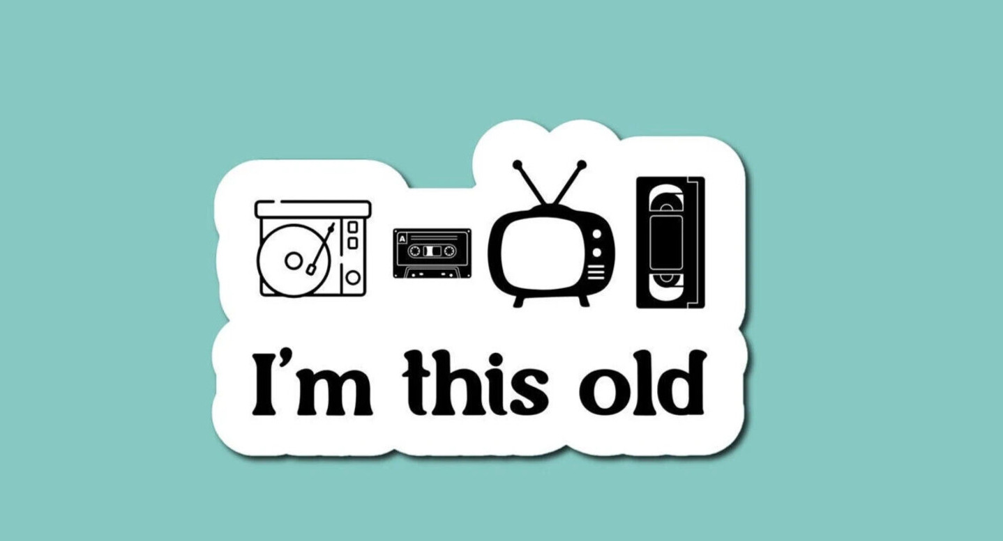 I\'m This Old Sticker - Retro Sticker - Vintage Sticker - Old School Sticker I\'m This Old Sticker - Retro Sticker - Vintage Sticker - Old School Sticker