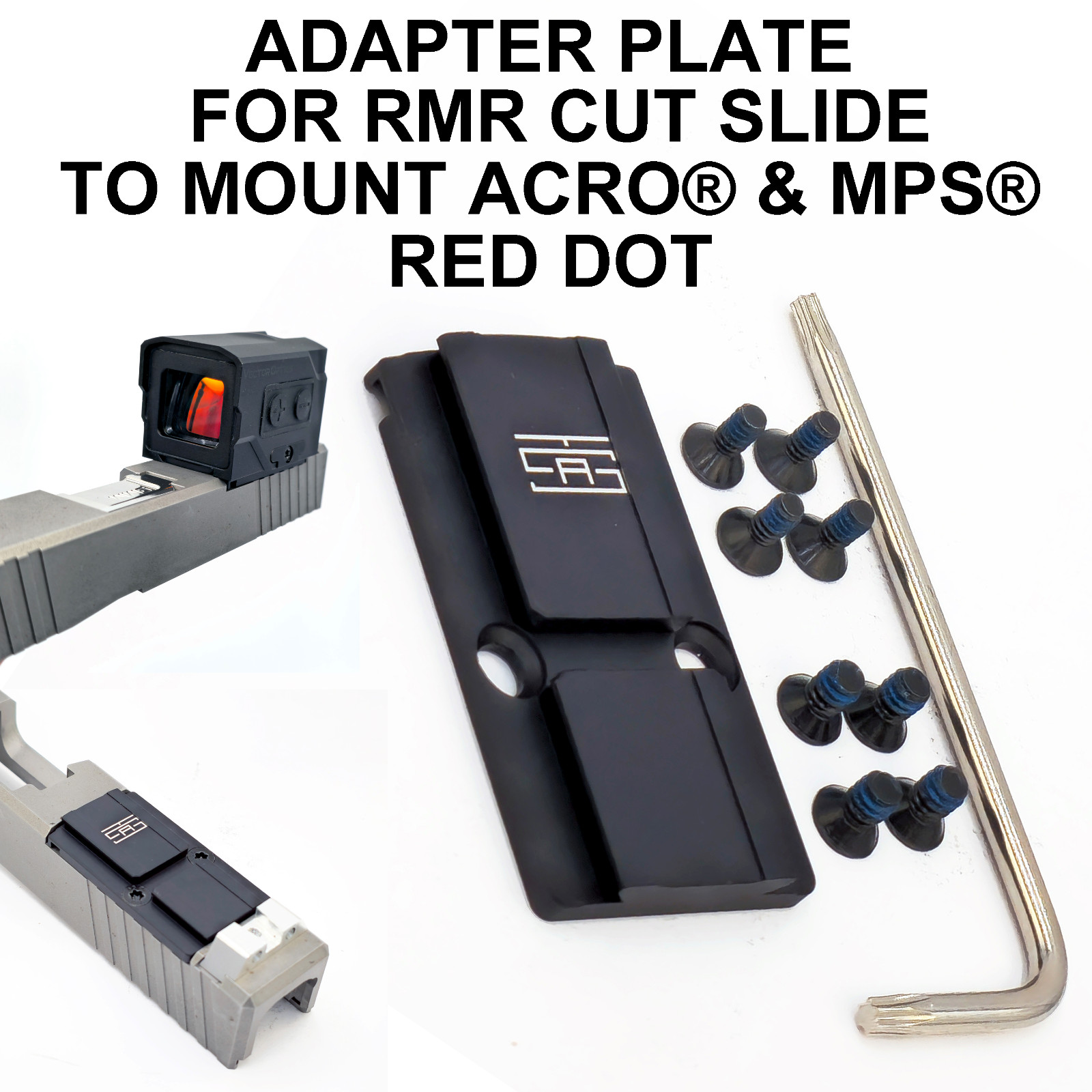 RMR to ACRO® Adapter Plate for RMR slides to fit ACRO® Red Dot Optics