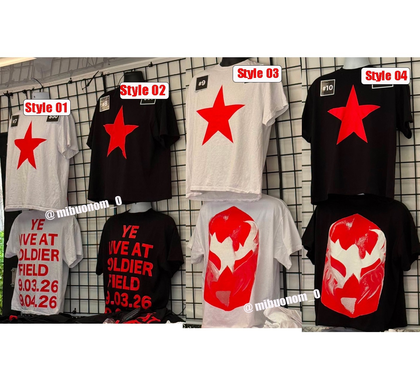 YE LIVE AT Chicago BULLY Merch T-Shirt Reprint