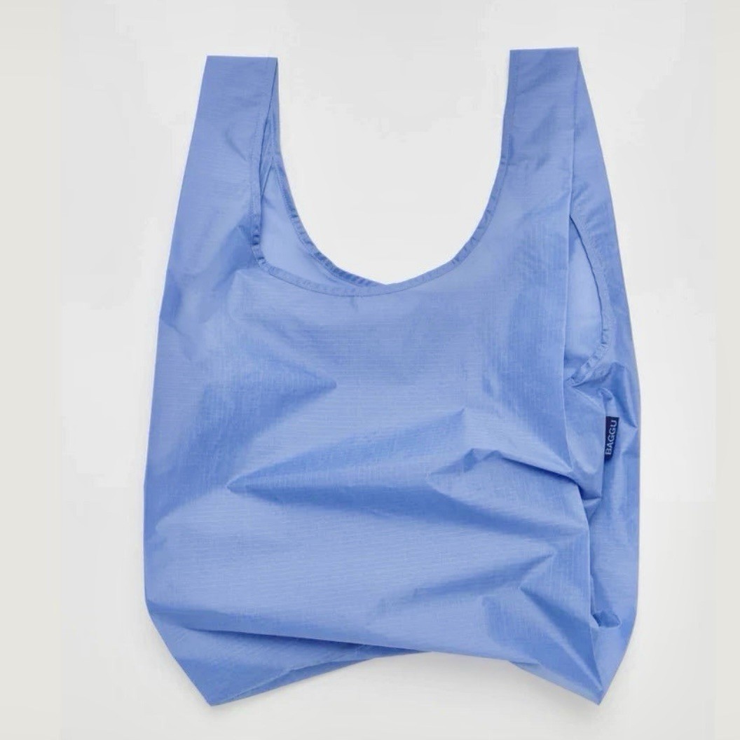 NEW Baggu STANDARD BAG in “Cornflower” Blue Washable Recyc. Nylon SOLD OUT/RARE