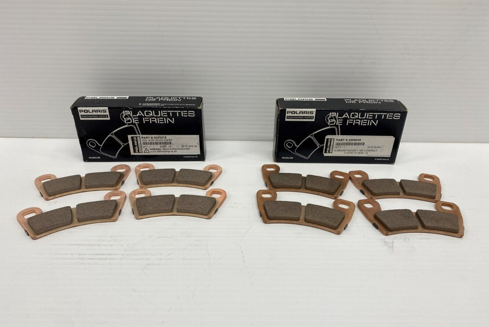 2015-2024 Polaris RZR 900 / Trail / Trail S OEM Brake Pad Kit- 2206025 2203318