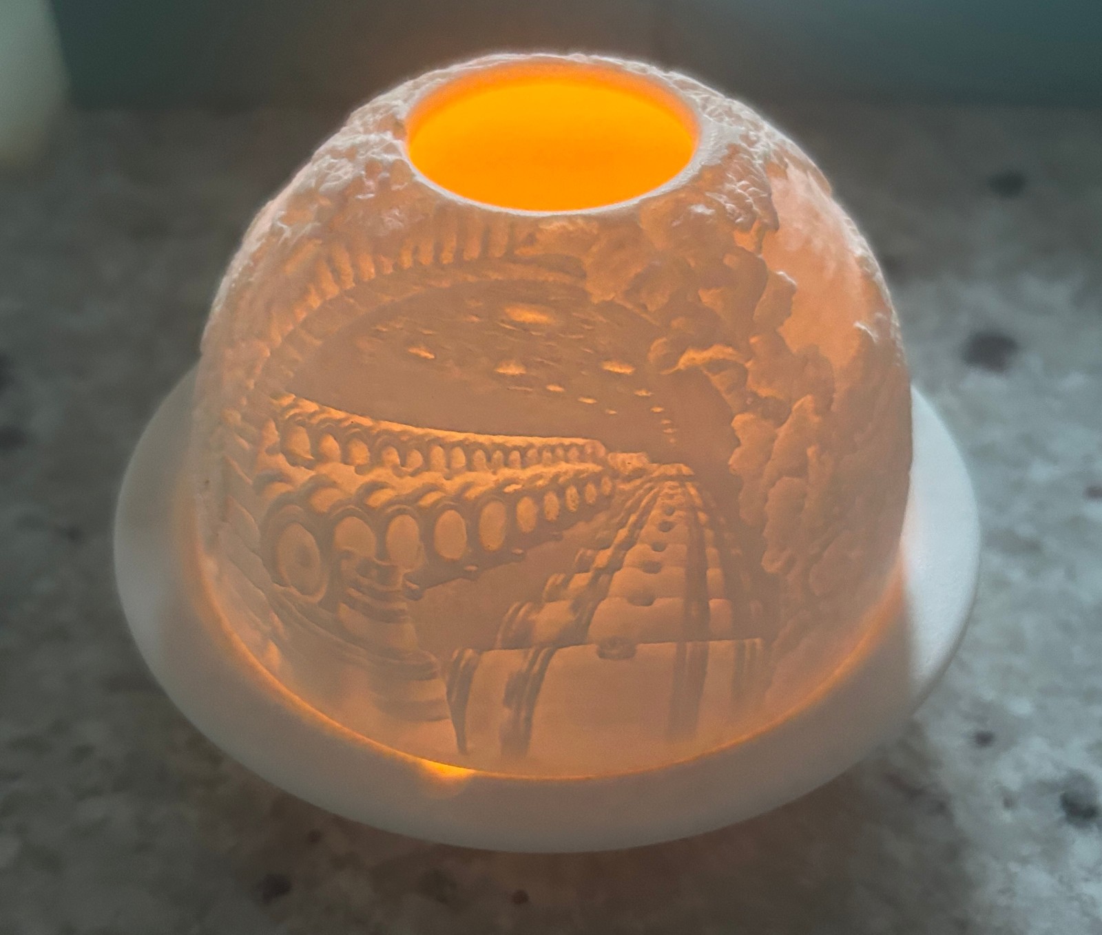 Vintage Bernardaud Limoge Porcelain Votive Tealight - Grape Harvest Vintage Bernardaud Limoge Porcelain Votive Tealight - Grape Harvest