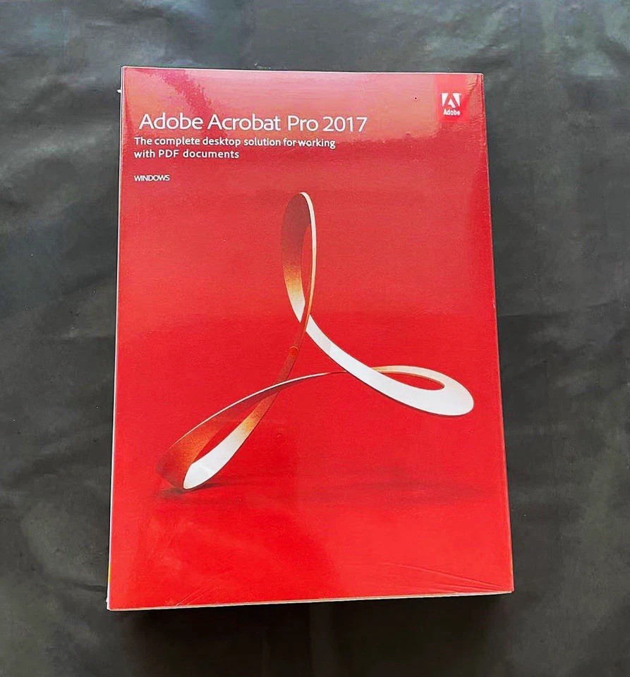 Adobe Acrobat Pro 2017 for Windows Boxed Retail Software