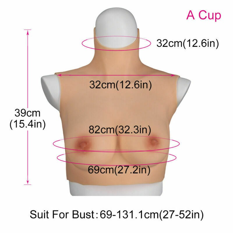 A cup No Oil No Vent New Silicone Breast Plate Forms Crossdresser Transgender