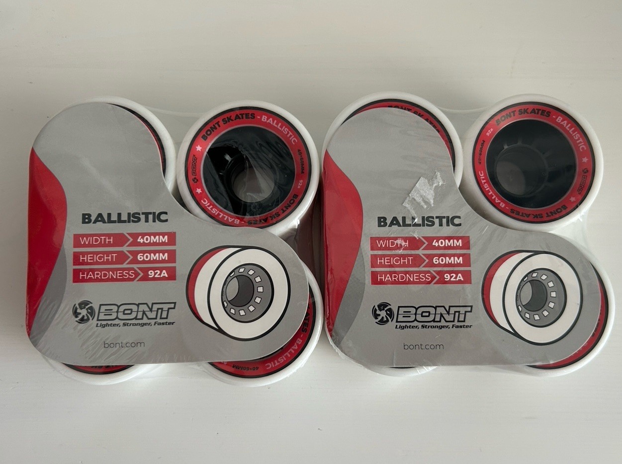 Bont Roller Skates 8 Ballistic Roller Skate Wheels Derby Indoor Speed Quad