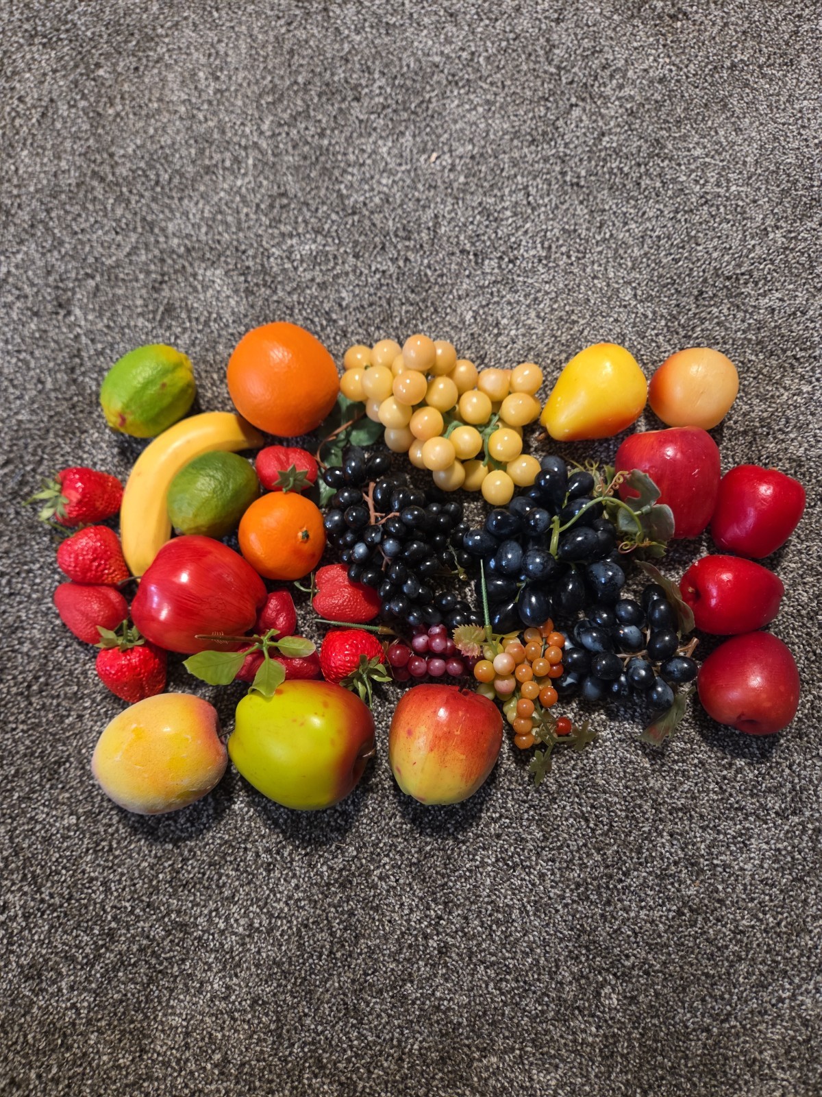 Vintage Classic Plastic And Wax Fruits, Lot Of 31 Vintage Classic Plastic And Wax Fruits, Lot Of 31