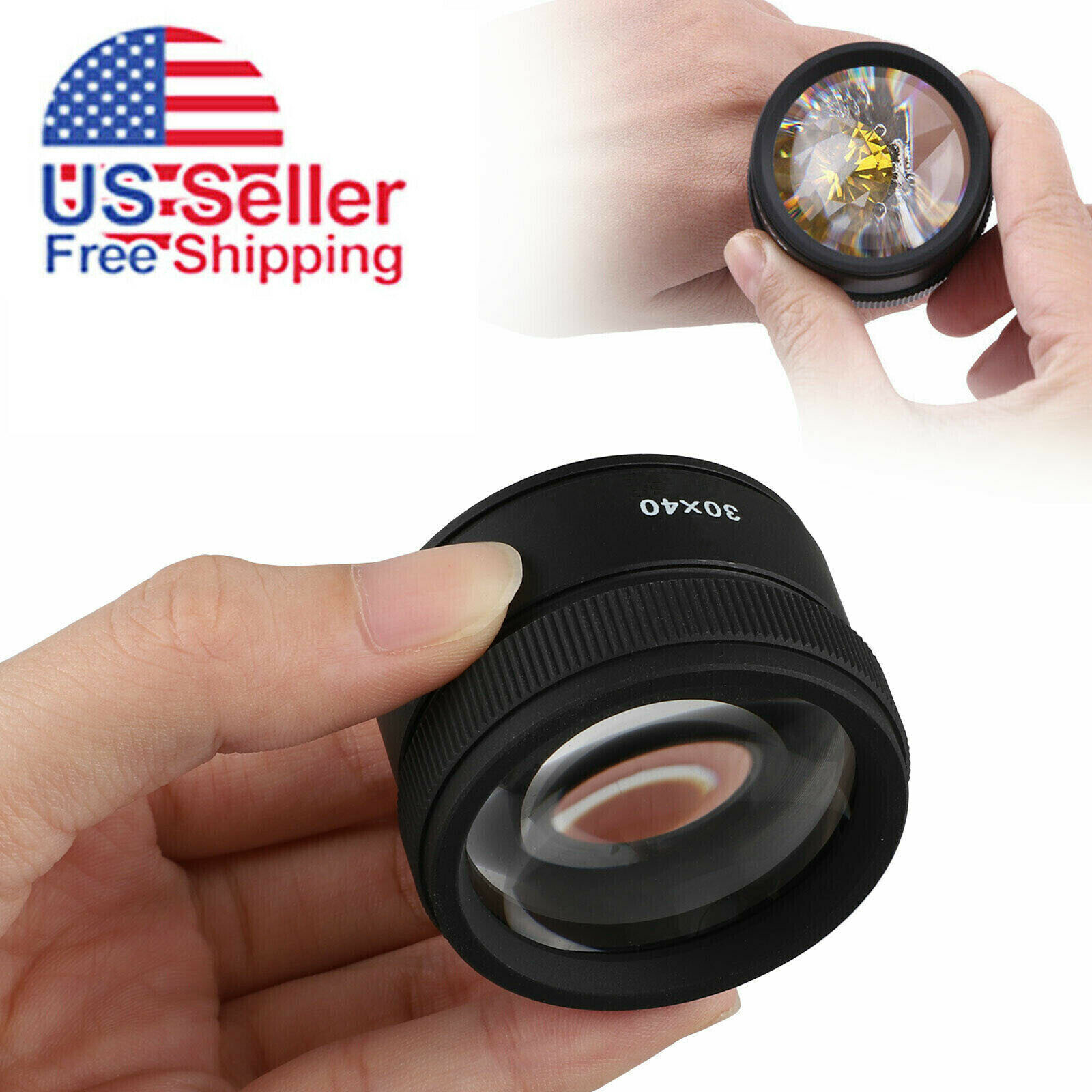 40x Magnifying Glass Eye Loupes Loop Optical Magnifier Jewelry Watch Repair Tool 40x Magnifying Glass Eye Loupes Loop Optical Magnifier Jewelry Watch Repair Tool