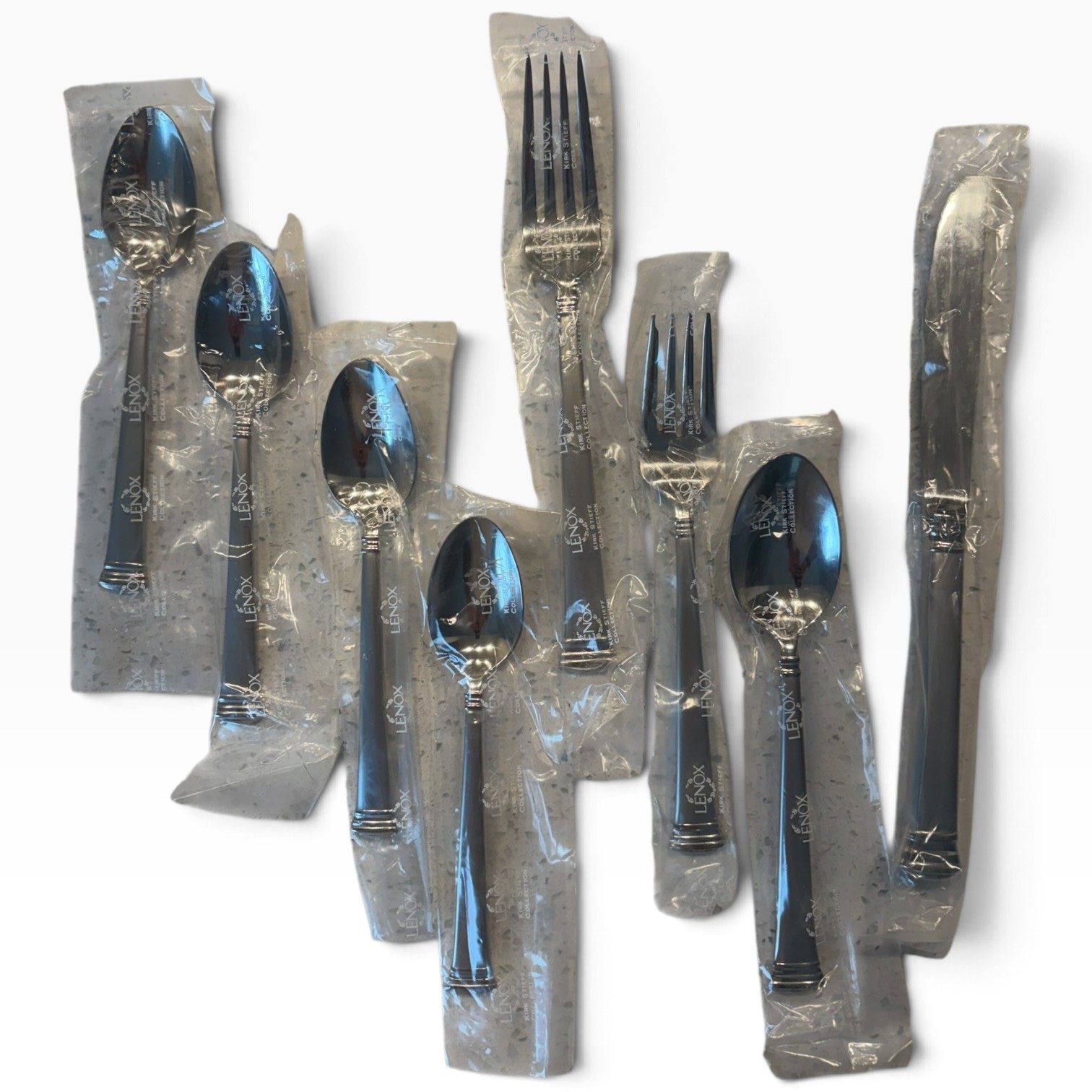 Lenox Eternal 8 Mix Piece Place Setting Stainless Steel Flatware Silverware New Lenox Eternal 8 Mix Piece Place Setting Stainless Steel Flatware Silverware New