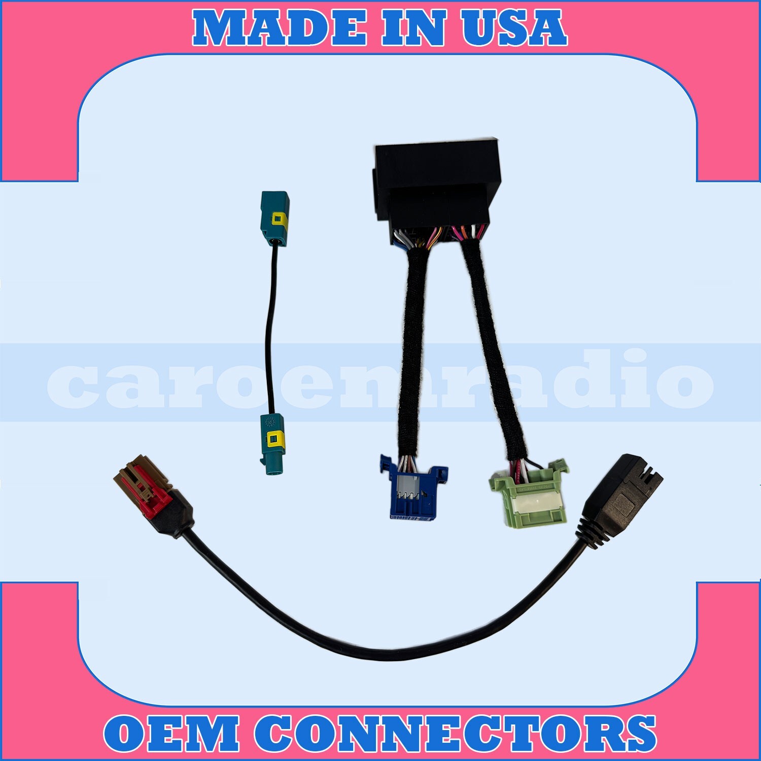 19-24 DODGE RAM UCONNECT 5 RADIO INTEGRATION WIRING HARNESS MAIN, MEDIA HUB, SXM