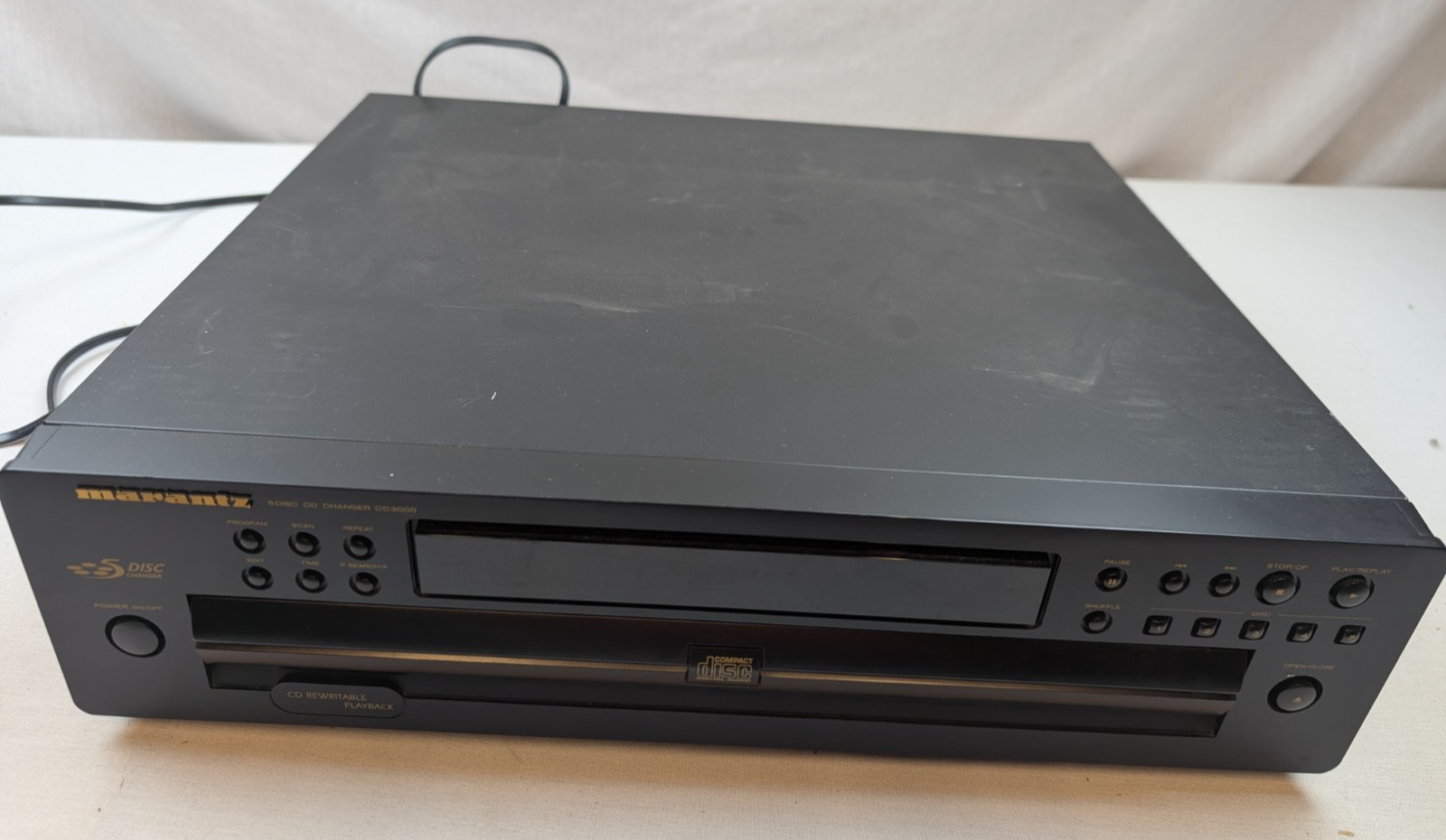 Marantz CC3000 5-disc Playback Digital CD Changer No Remote Tested Works Great