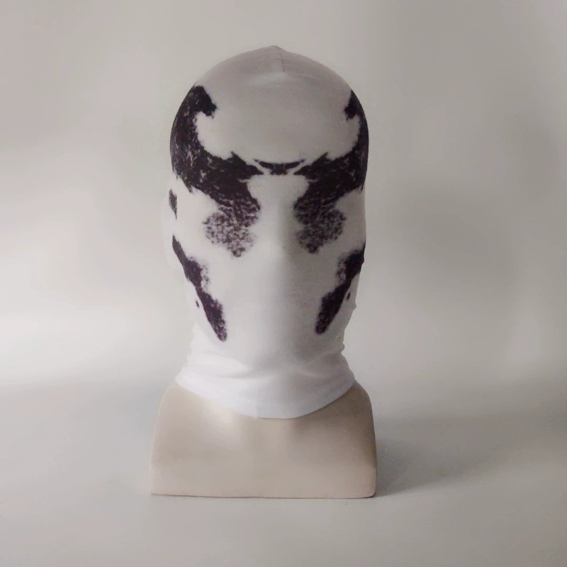 WATCHMEN Rorschach \'s Mask Cosplay Hood Balaclava Face Shield Halloween Gift NEW