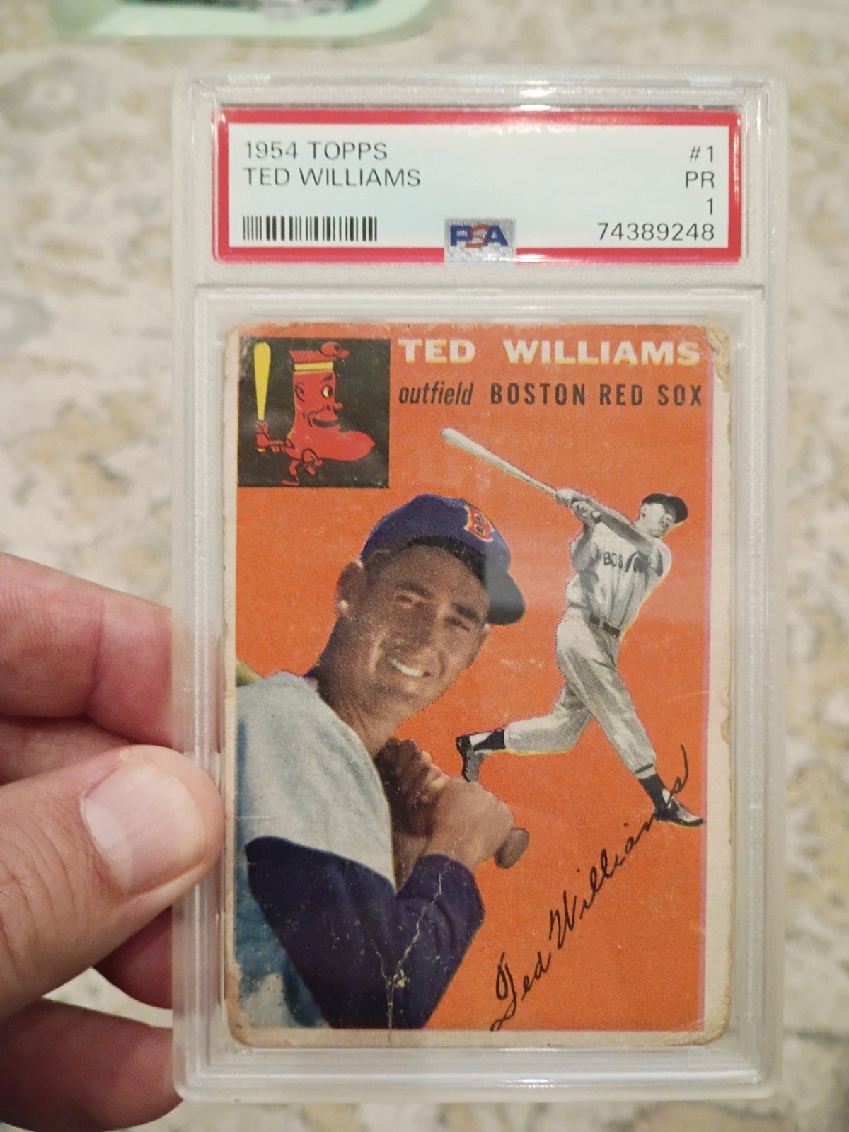 1954 Topps Ted Williams #1 PSA 1 1954 Topps Ted Williams #1 PSA 1