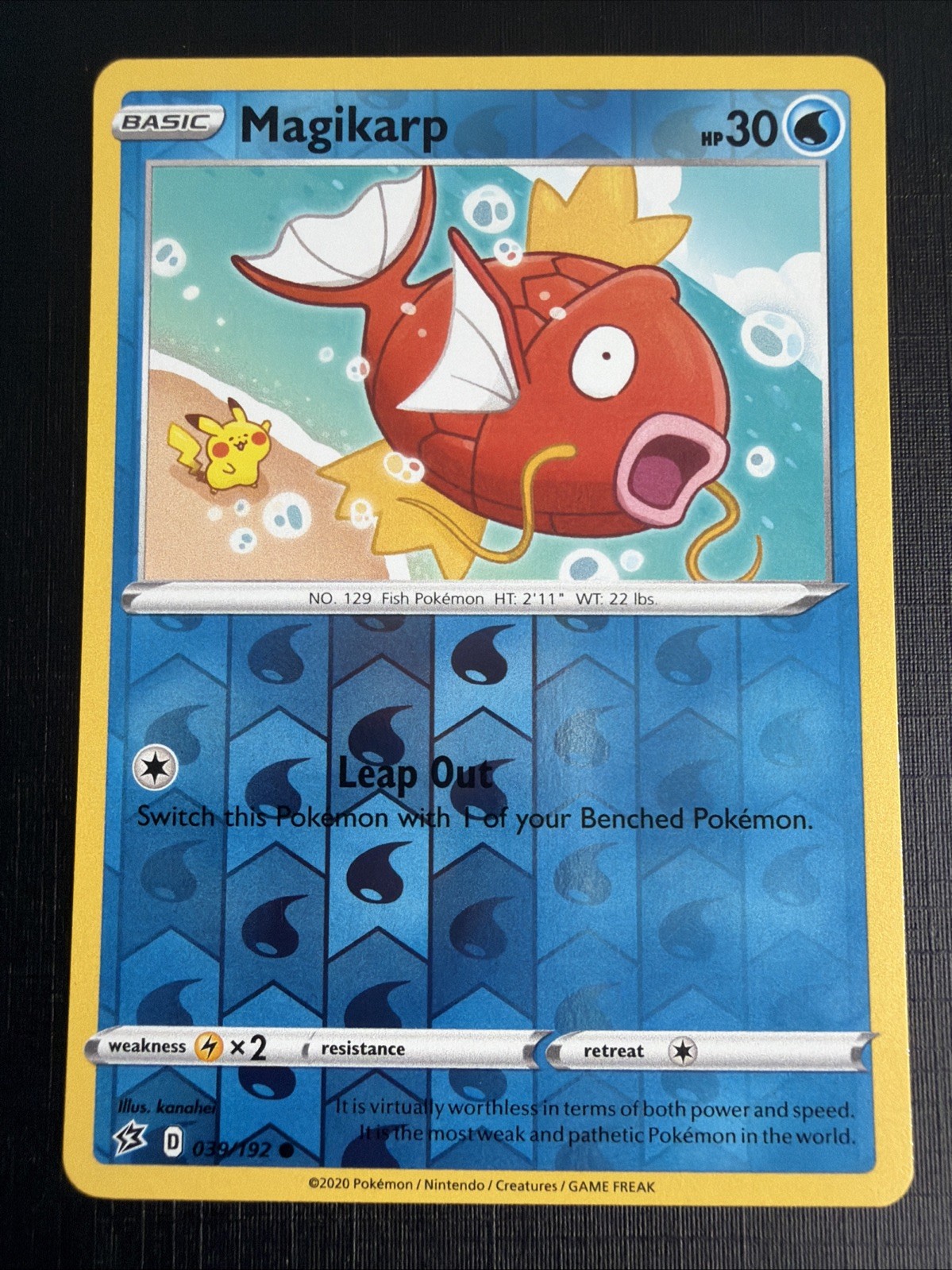 Pokemon Magikarp SWSH02: Rebel Clash 039/192 NM Reverse Holo Pokemon Magikarp SWSH02: Rebel Clash 039/192 NM Reverse Holo
