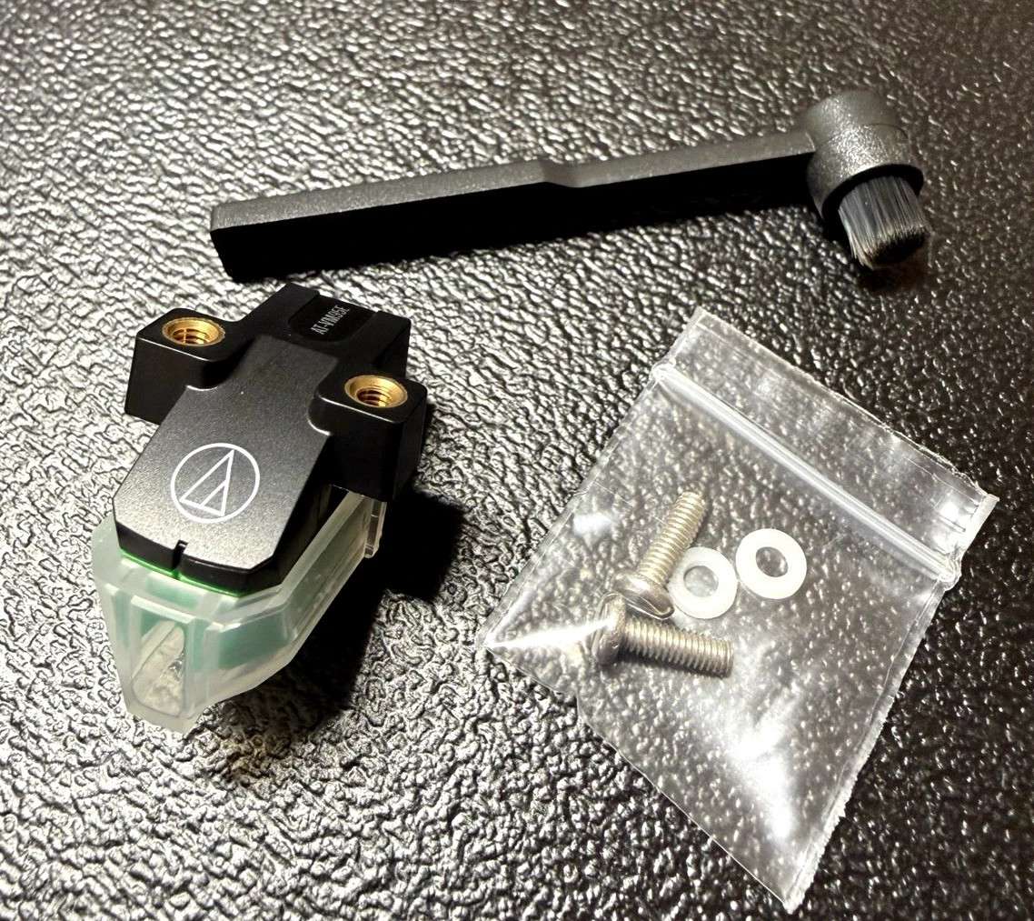 GENUINE OEM AT-VM95E PHONO CARTRIDGE WITH OEM ELLIPTICAL STYLUS + 2 FREEBIES