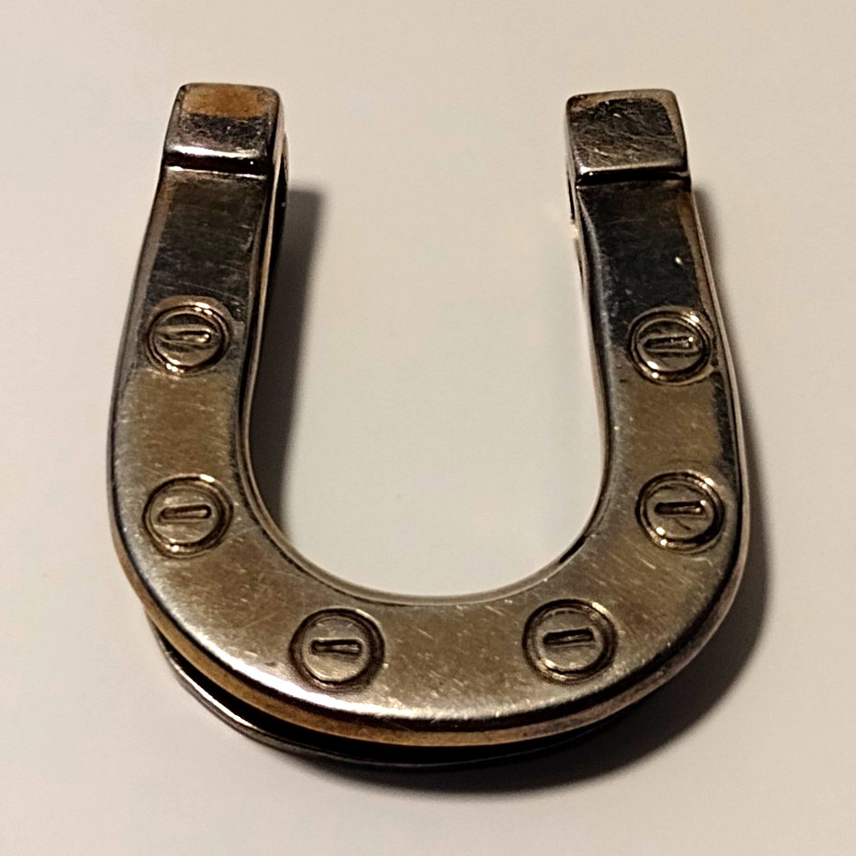 Vintage Lucky Horseshoe Money Clip Sterling Silver 925 Mexico Vintage Lucky Horseshoe Money Clip Sterling Silver 925 Mexico